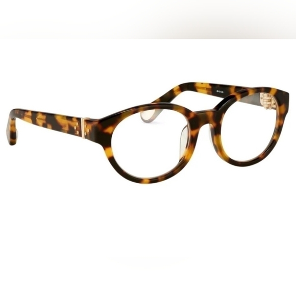 Linda Farrow x Ann Demeulemeester Tortoiseshell Oval Optical  Eyeglass Frame - Picture 16 of 16